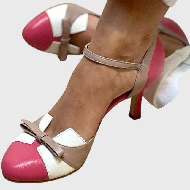 Elise | Colorblock Heeled Loafers