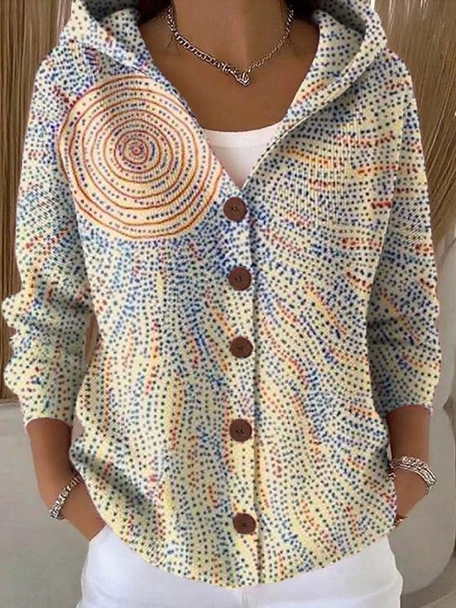 Cassidy - Artistic Warm Long Cardigan