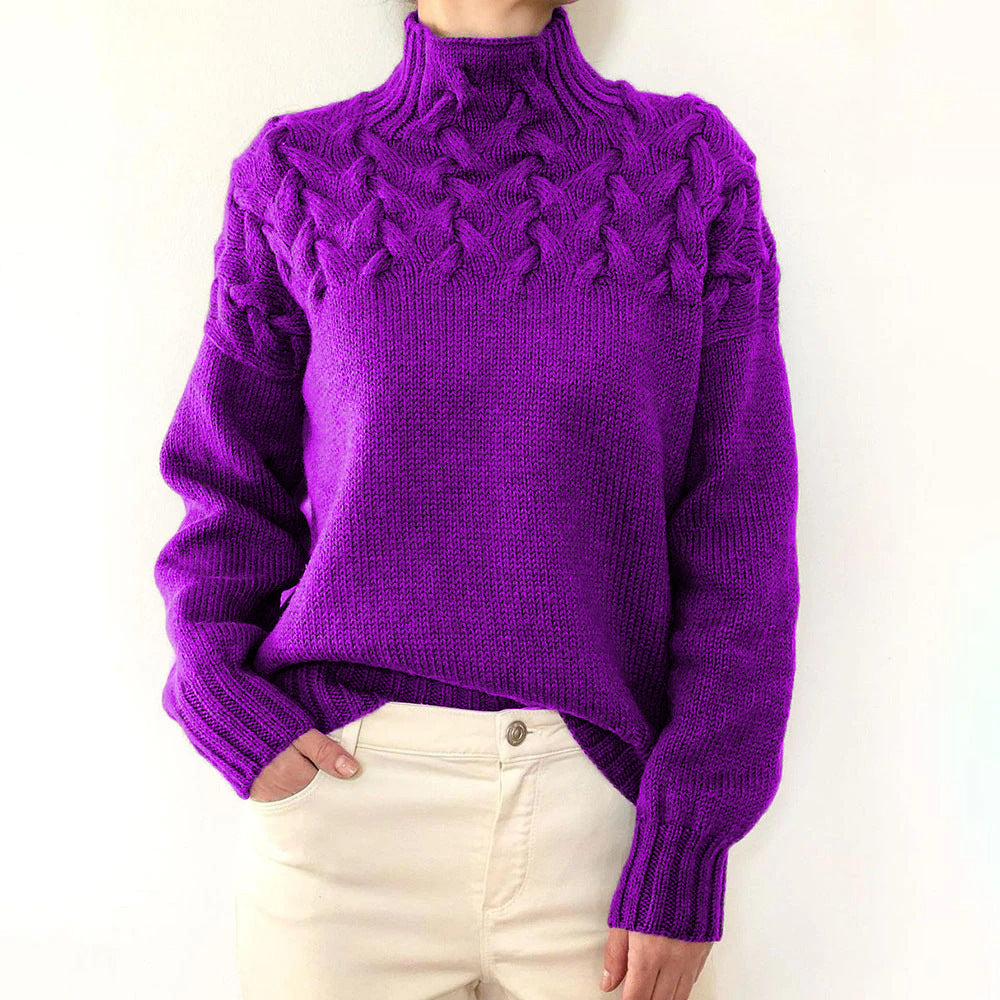 Lucie | Modern Twisted Knit Sweater