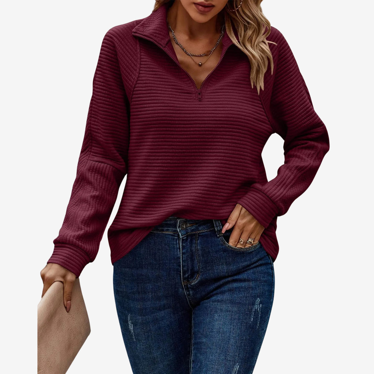 Holly | Elegant V-Neck Sweater