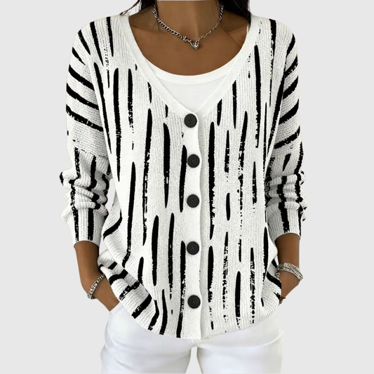 Violette | Clean Graphic Cardigan