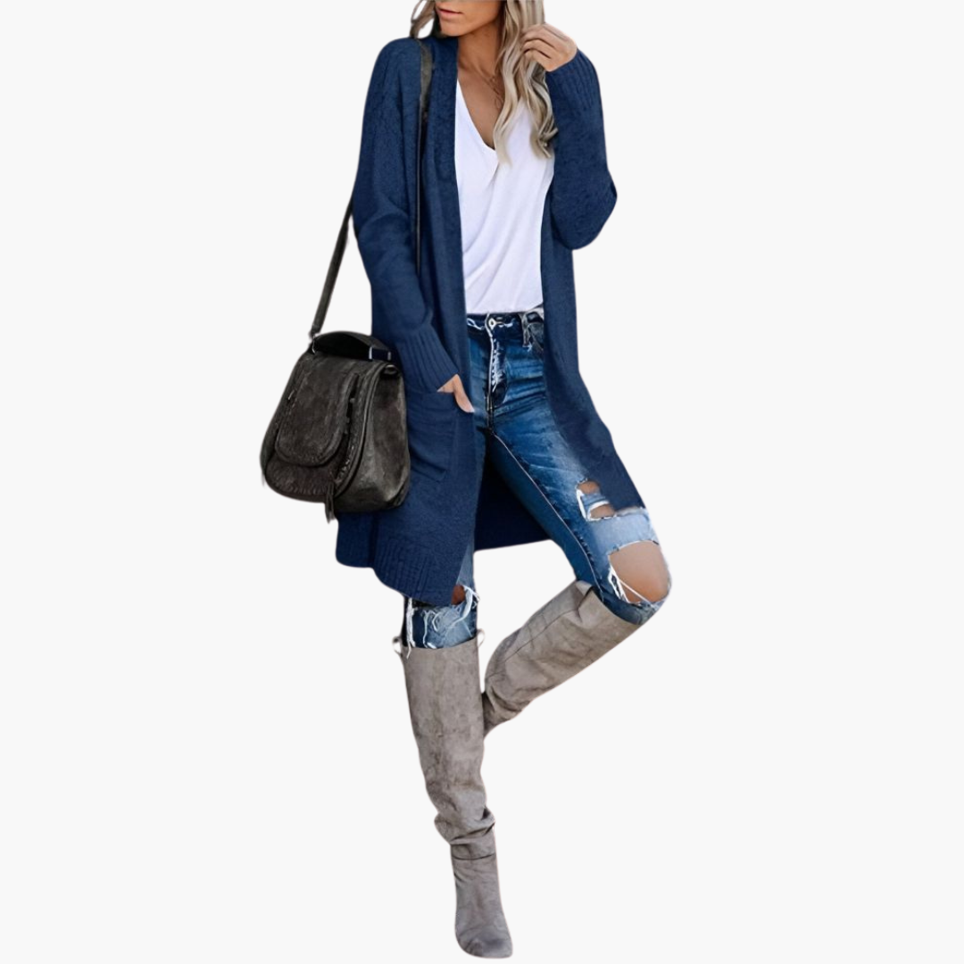 Holly | Casual Knit Pocketed Cardigan