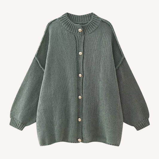 Petty | Round Neck Knitted Cardigan