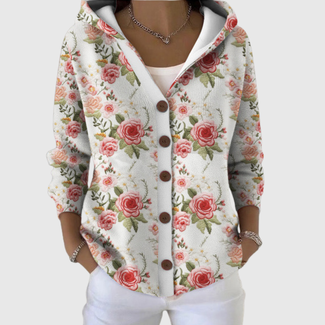 Eugénie | Elegant Roses Cardigan