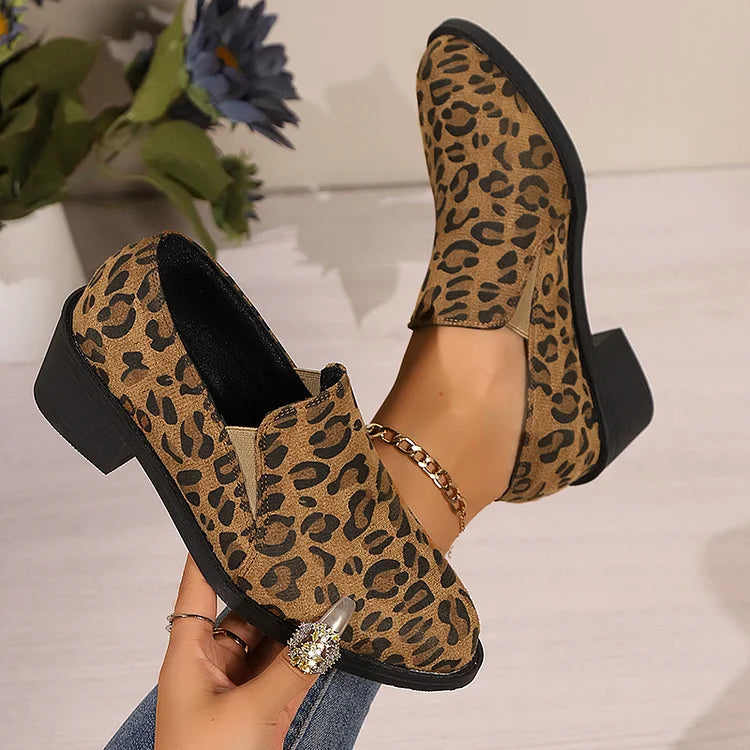 Savina | Leopard Comfort Loafers