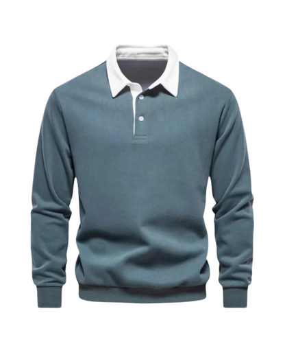 Dale - Casual Polo Knit Sweater