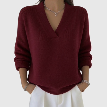 Laurence | Elegant V-Neck Sweater