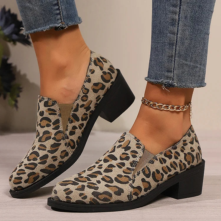Savina | Leopard Comfort Loafers