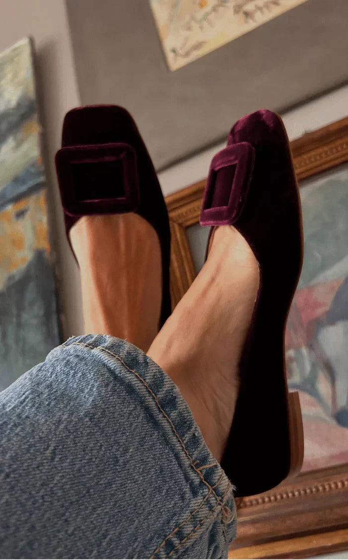 Velina | Velvet Elegance Moccasins