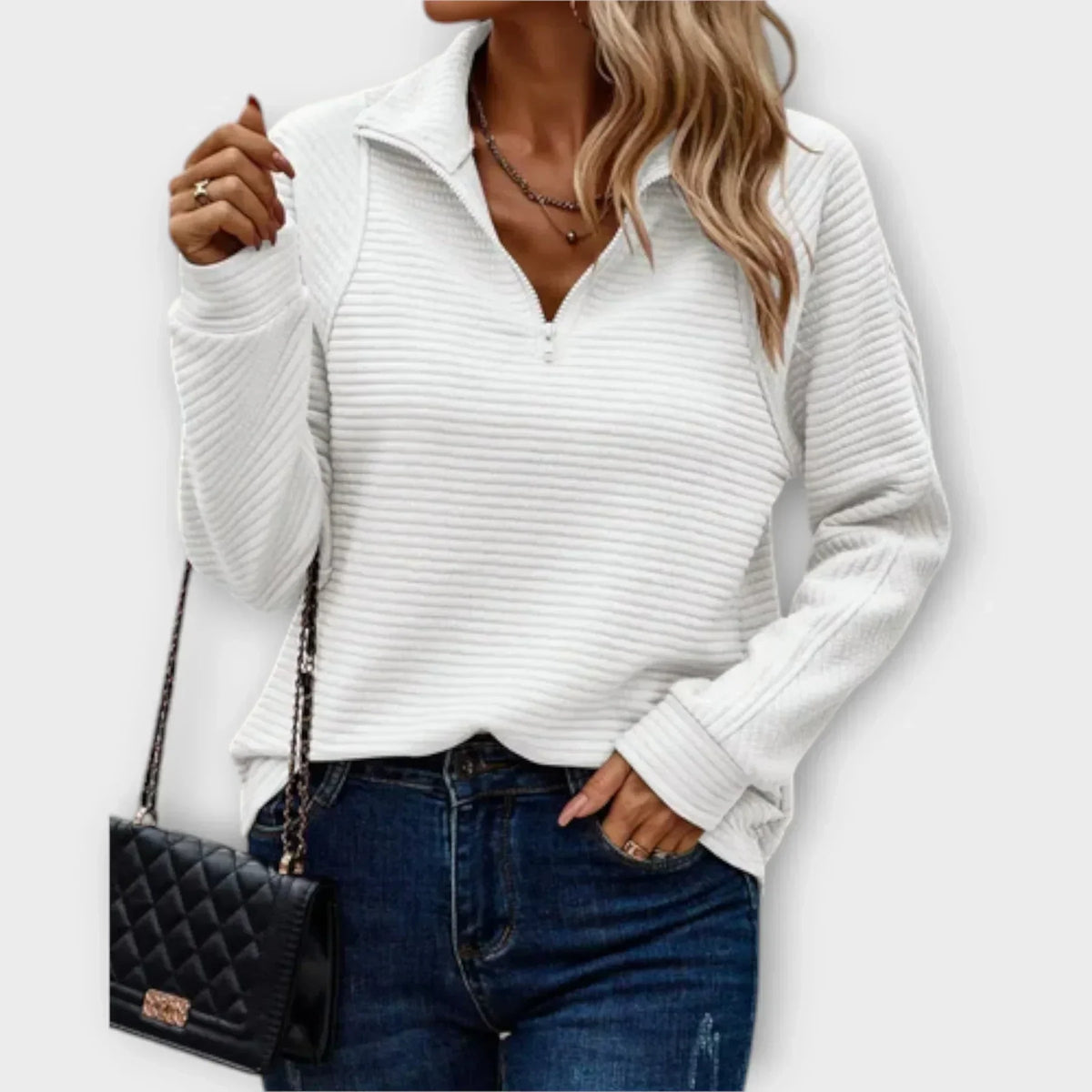 Elsa – Half-Zip Pullover for Effortless Style and Comfort