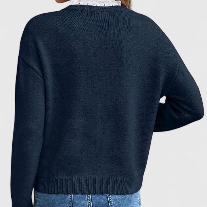 Zaryphine | Elegant V-Neck Sweater