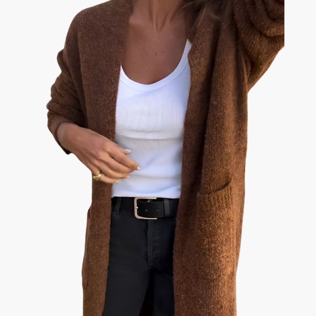 Holly | Casual Knit Pocketed Cardigan
