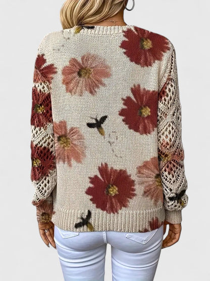 Aurelia – Elegant Floral Sweater