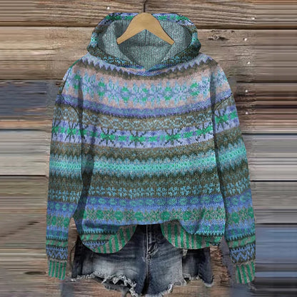 Solène | Ethnic Pattern Hoodie