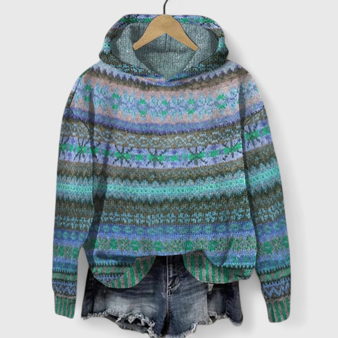 Zoe - Retro Hoodie Sweater