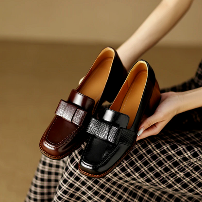 Armelle | Textured Loafers
