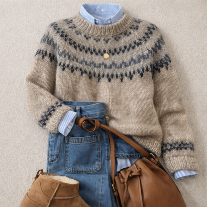 Ellen | Heritage Nordic Knit Sweater
