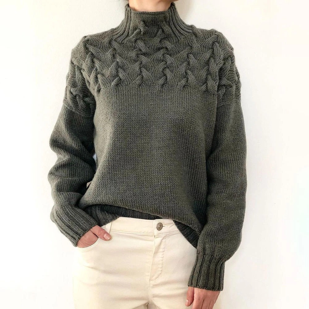 Lucie | Modern Twisted Knit Sweater