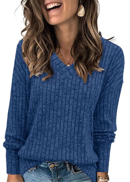 Nalia - Oversized V-Neck Sweater