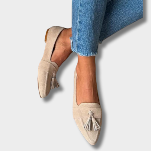 Elena | Soft Elegance Pom Pom Loafers