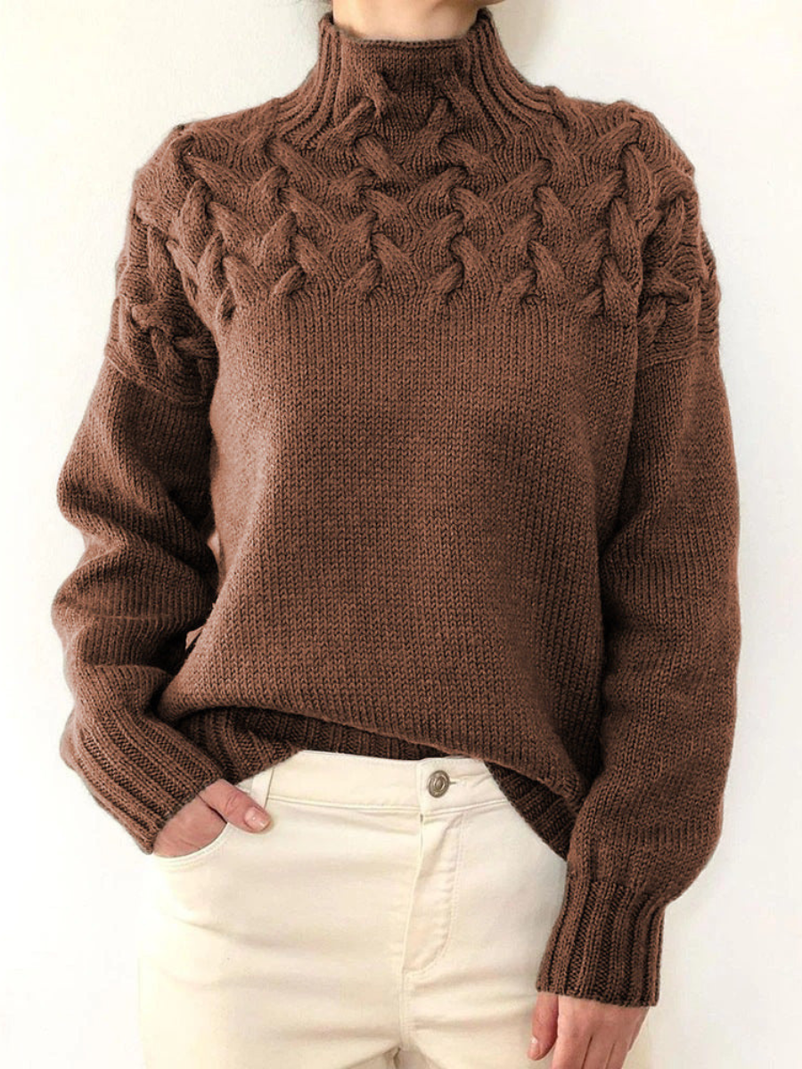Lucie | Modern Twisted Knit Sweater