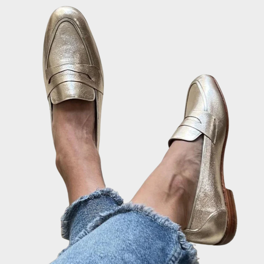 Camélia | Metallic Loafers
