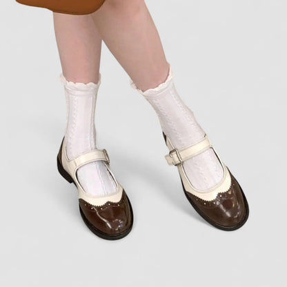 Claudine | Retro Bicolor Mary Jane