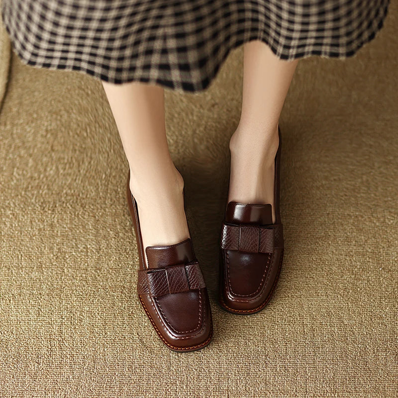 Armelle | Textured Loafers