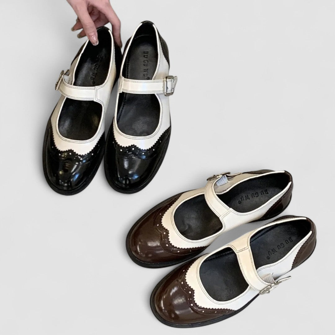 Claudine | Retro Bicolor Mary Jane