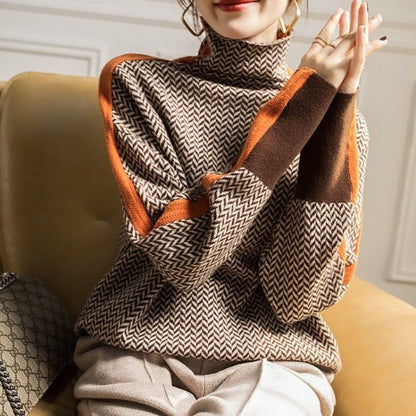 Bérénice | Graphic Turtleneck Sweater