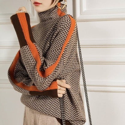 Bérénice | Graphic Turtleneck Sweater