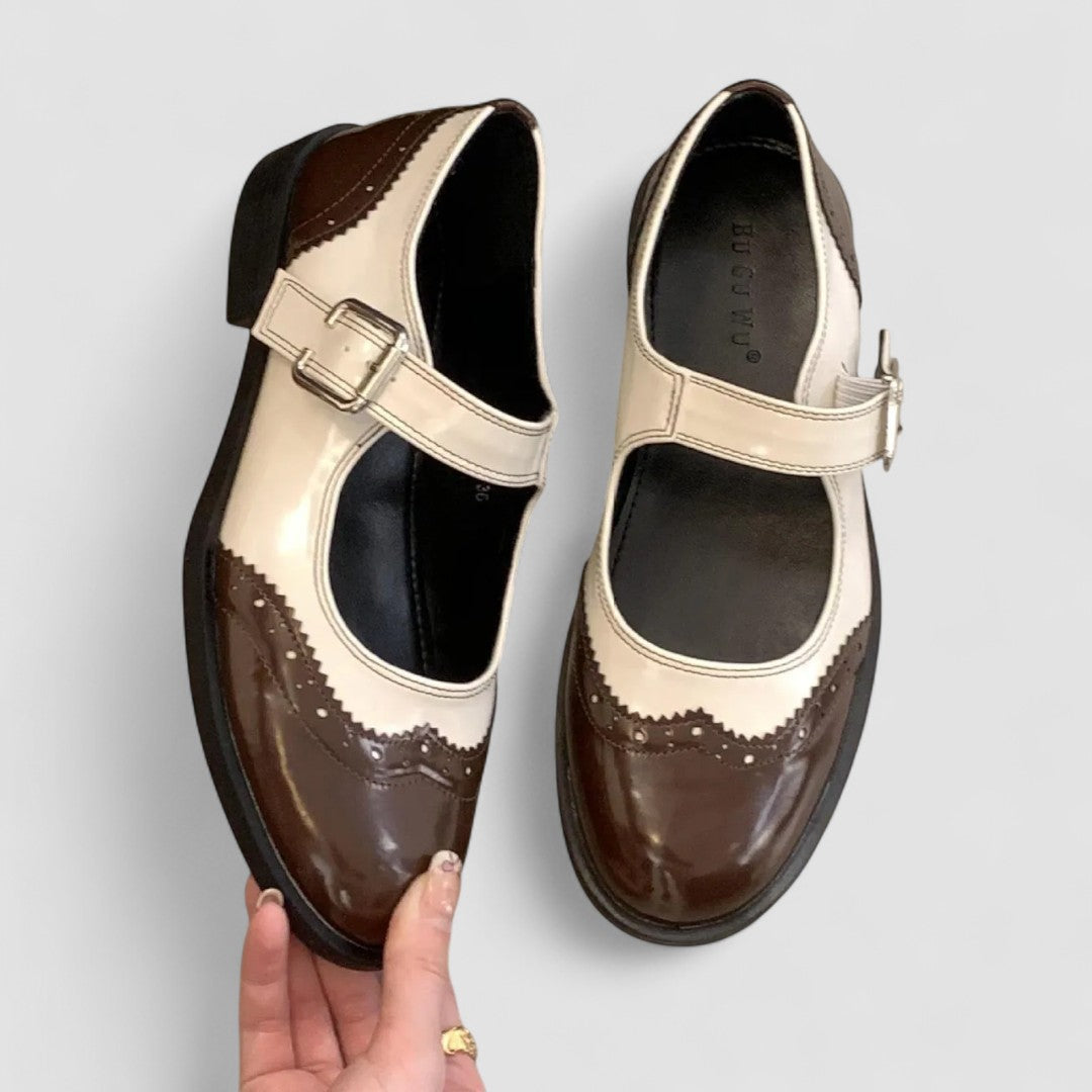 Claudine | Retro Bicolor Mary Jane