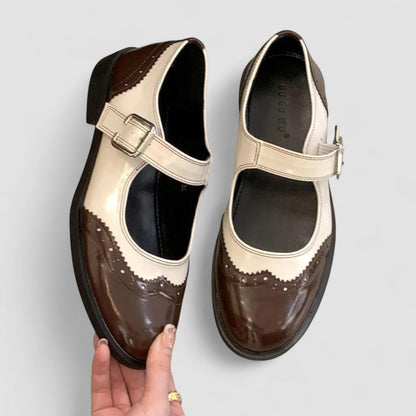 Claudine | Retro Bicolor Mary Jane