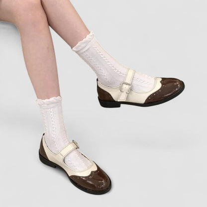 Claudine | Retro Bicolor Mary Jane