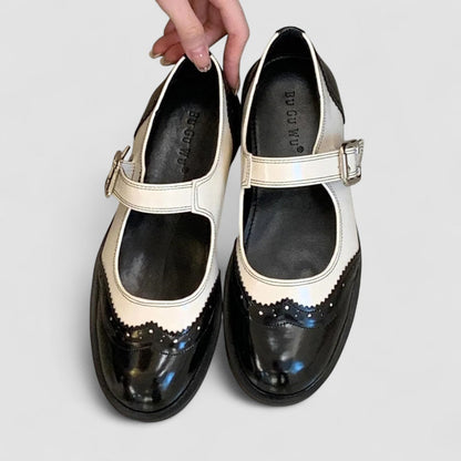 Claudine | Retro Bicolor Mary Jane