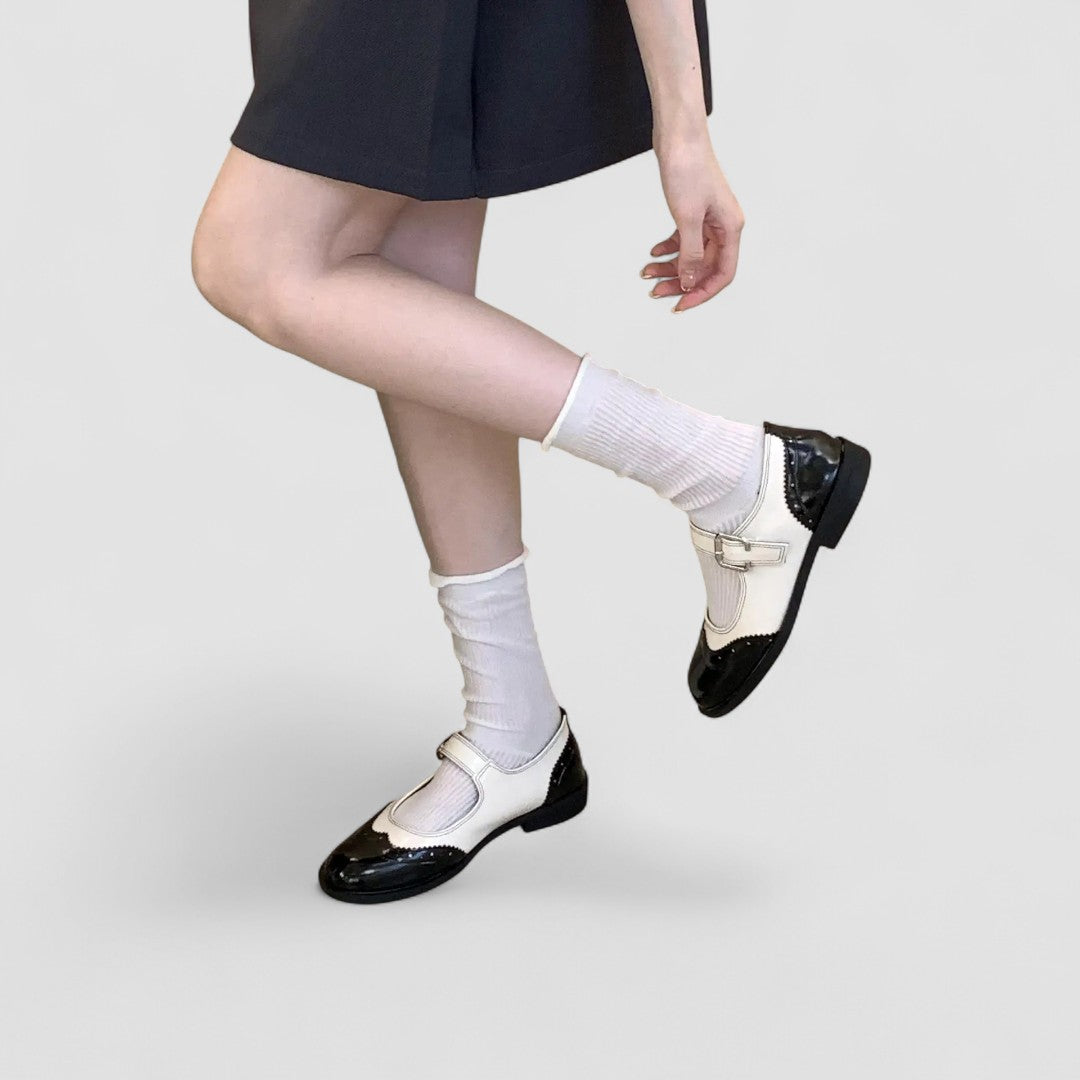 Claudine | Retro Bicolor Mary Jane