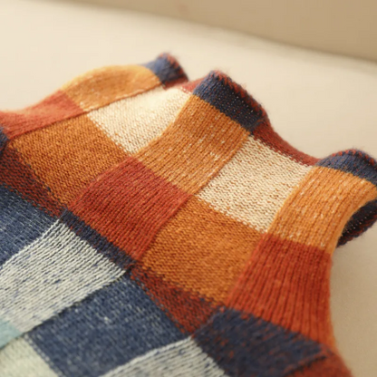Mathilde | Trendy Checkered Sweater