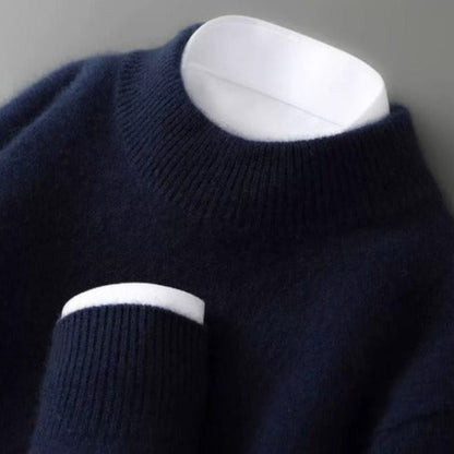 Harlow - Soft Cashmere-Blend Mock Neck Sweater