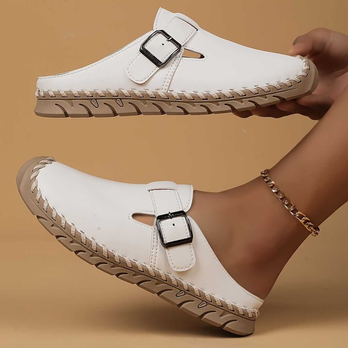 Marly - Comfort Mule with Buckle