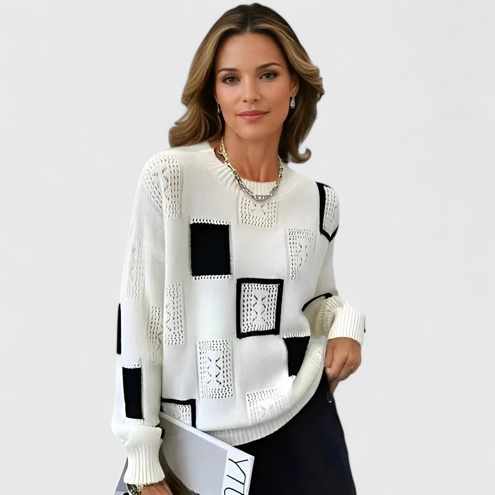 Pauline | Chic Patchwork Sweater