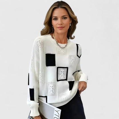 Pauline | Chic Patchwork Sweater