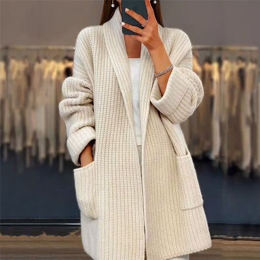 Yenna – Knitted Cardigan with Pockets
