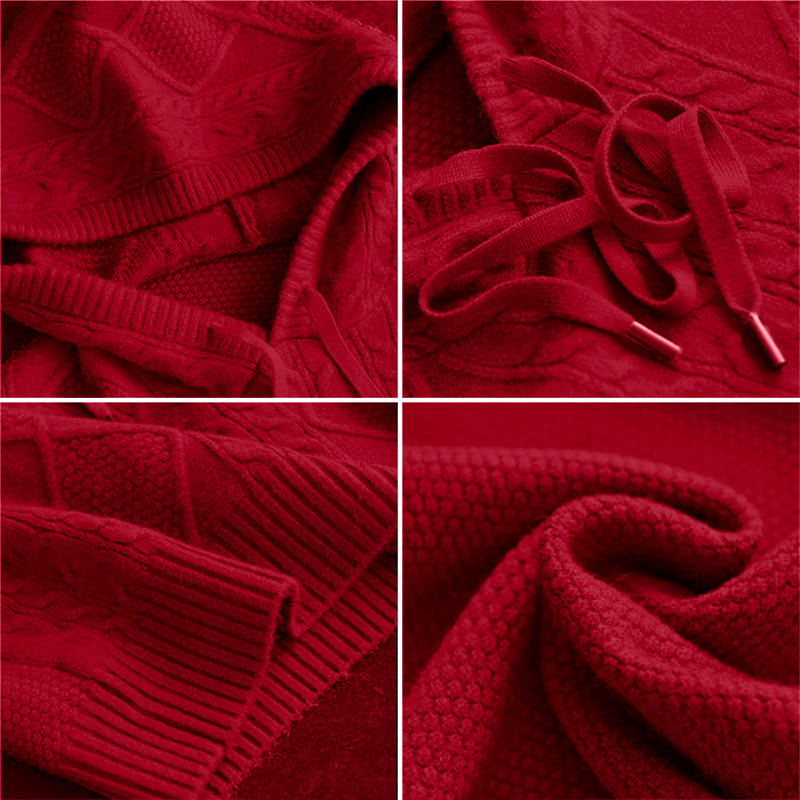 Orahlyn | Jacquard Hooded Sweater