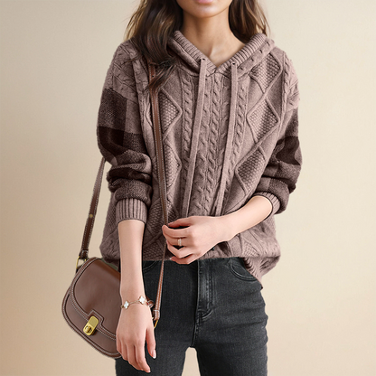 Orahlyn | Jacquard Hooded Sweater