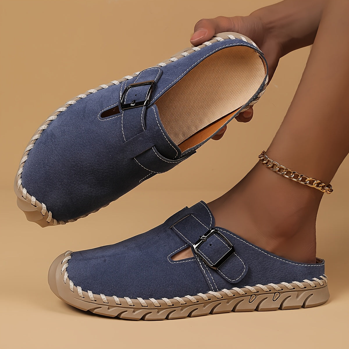 Marly - Comfort Mule with Buckle