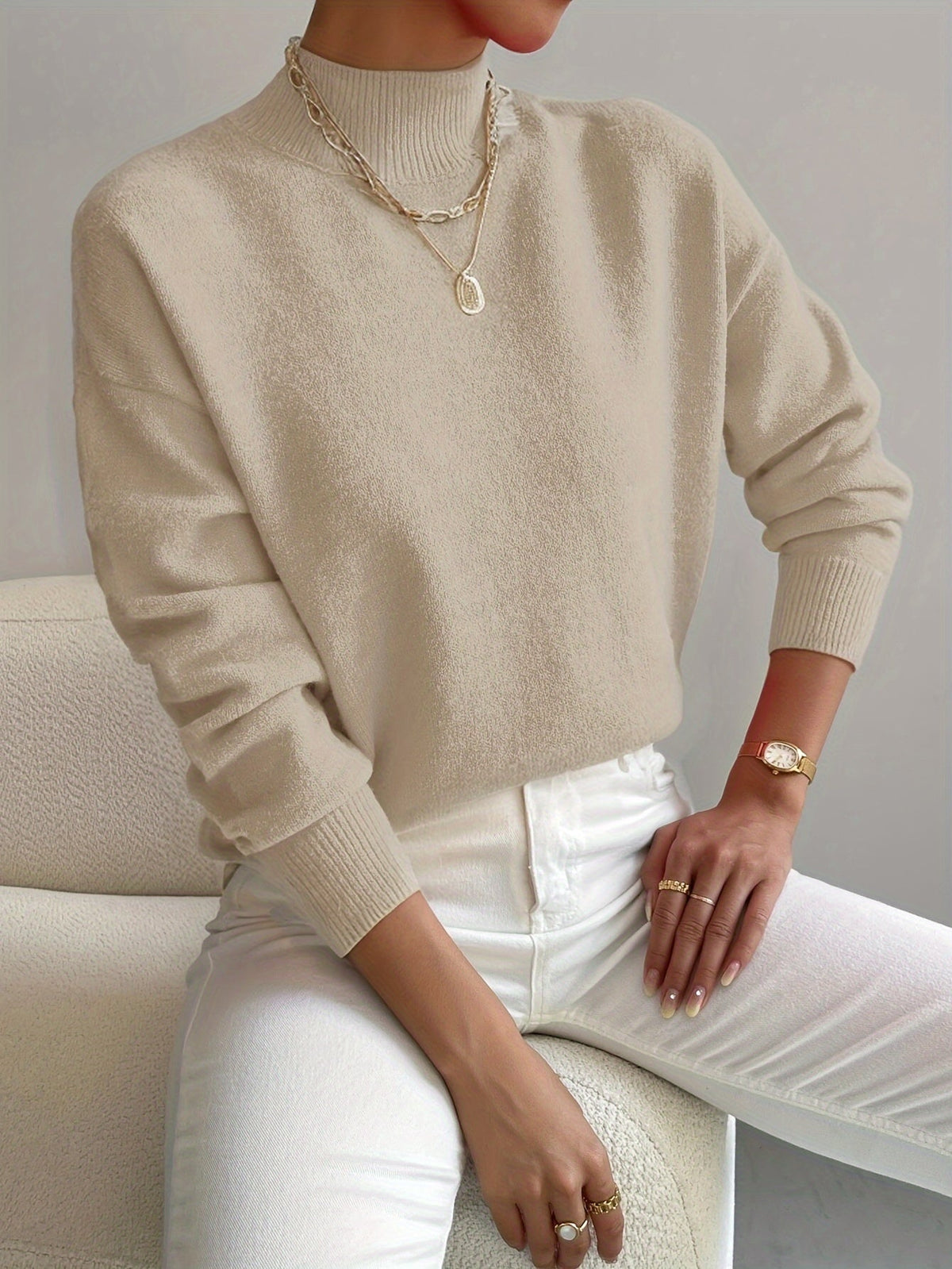 Léa | Soft High Neck Sweater