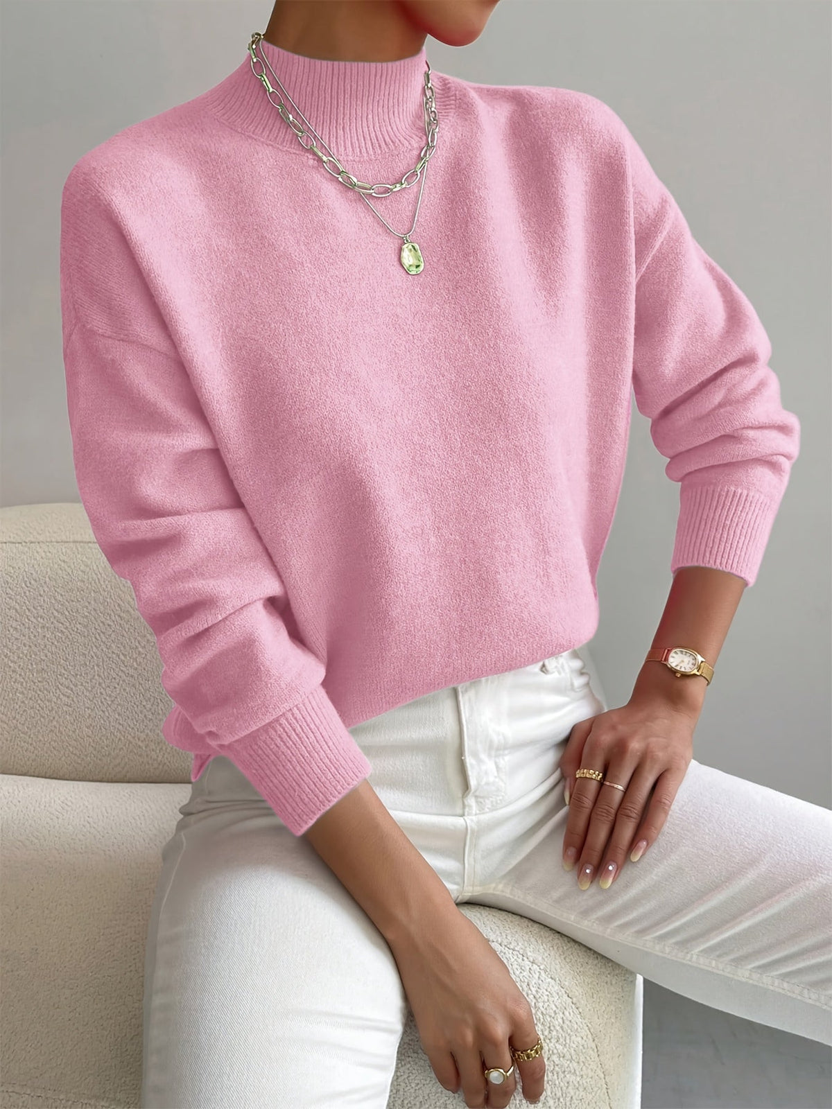 Léa | Soft High Neck Sweater