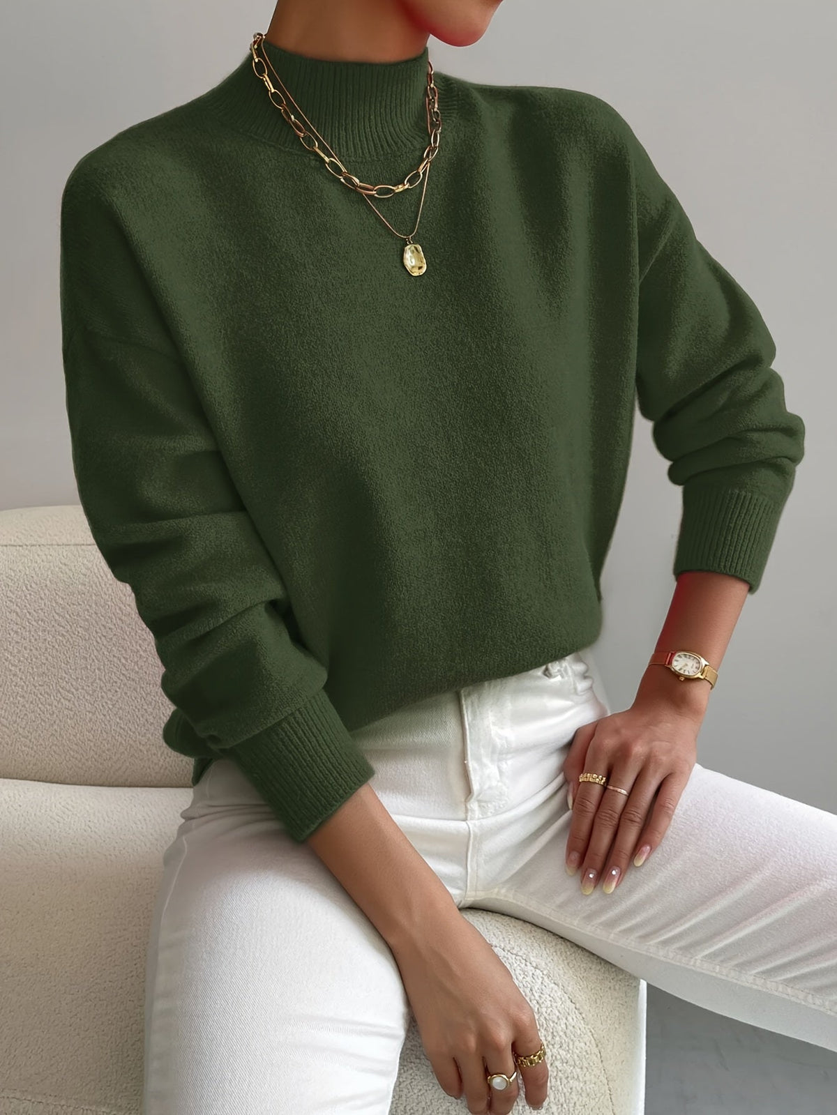 Léa | Soft High Neck Sweater